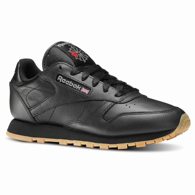 Reebok Classic Leather Shoes Womens Black India KW9097XT